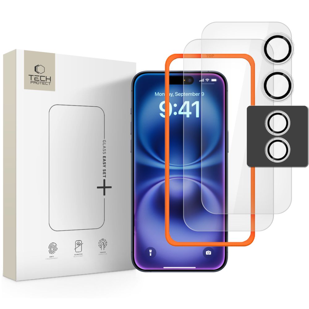Tech-Protect Tech-Protect iPhone 17 3-PACK Skärmskydd/Linsskydd