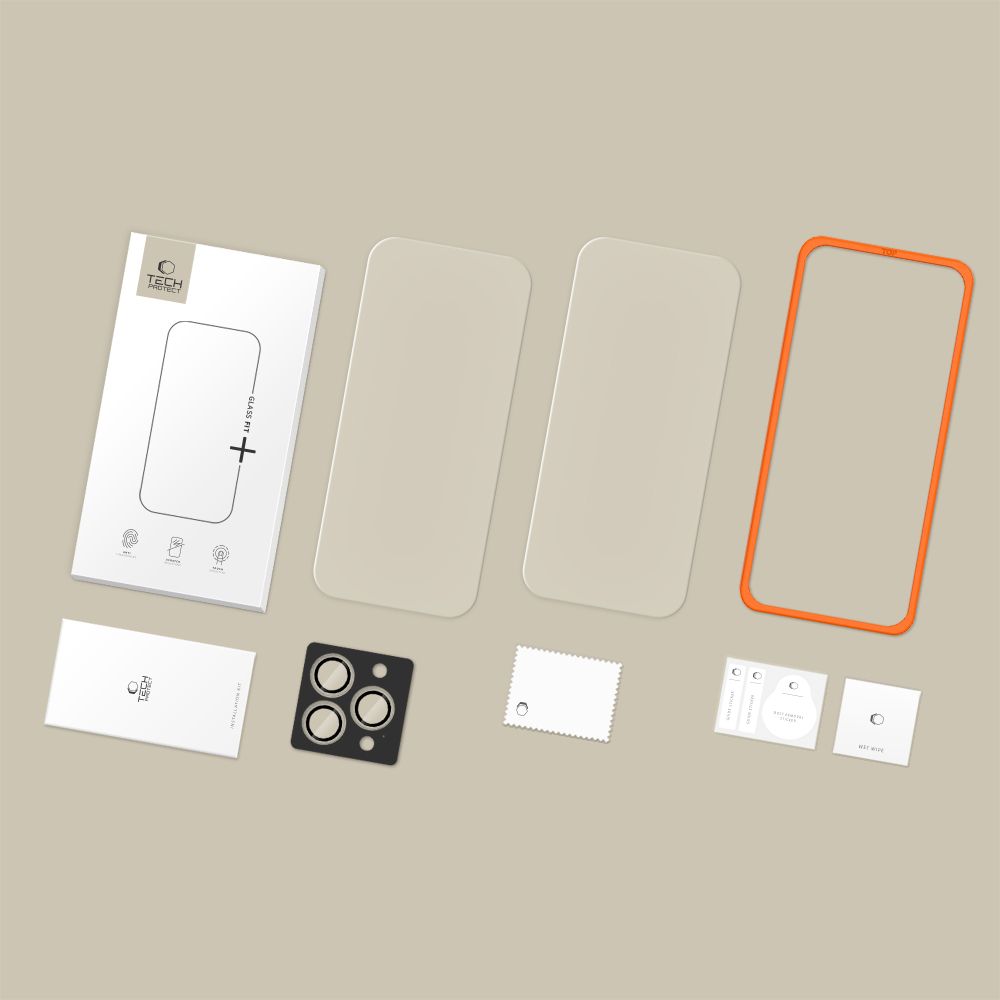 Tech-Protect Tech-Protect iPhone 17 Pro Max/16 Pro Max 3-PACK Skärmskydd/Linsskydd