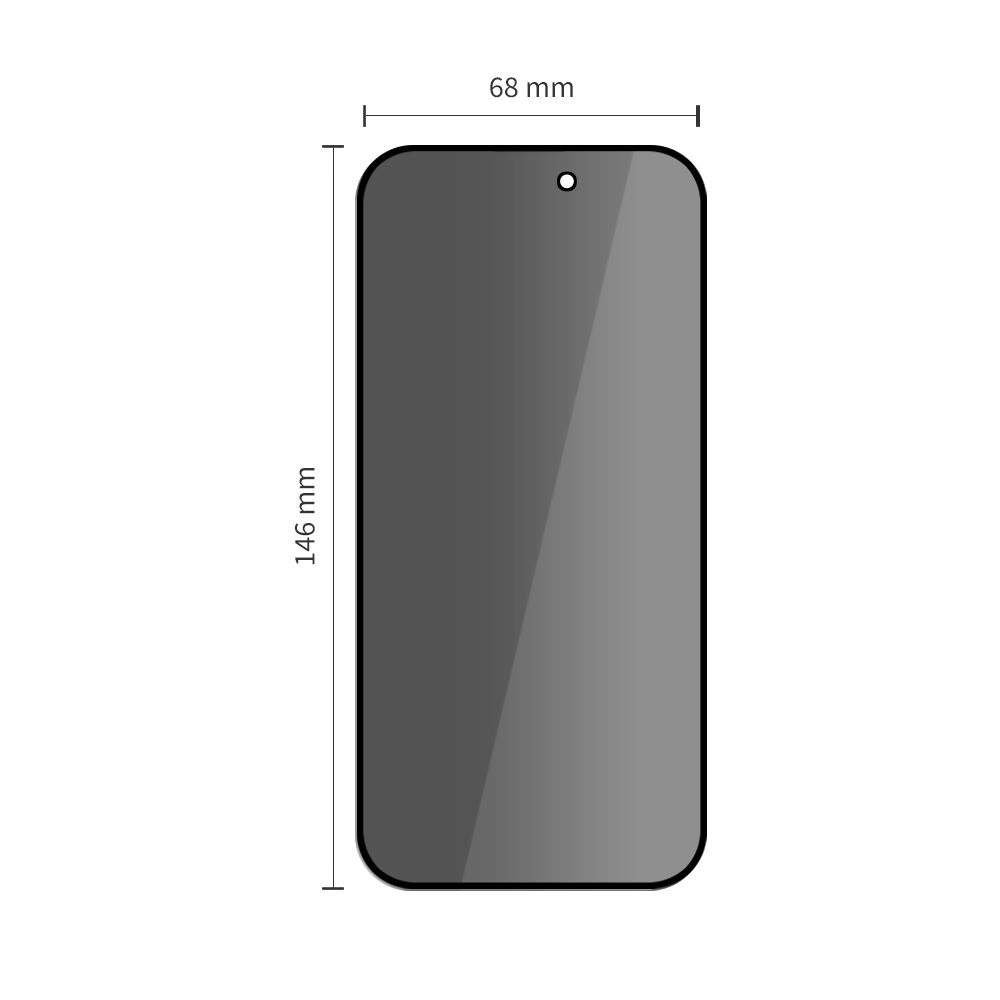 Tech-Protect Tech-Protect iPhone 17 Pro/17/16 Pro 2-PACK Skärmskydd Härdat Glas Privacy