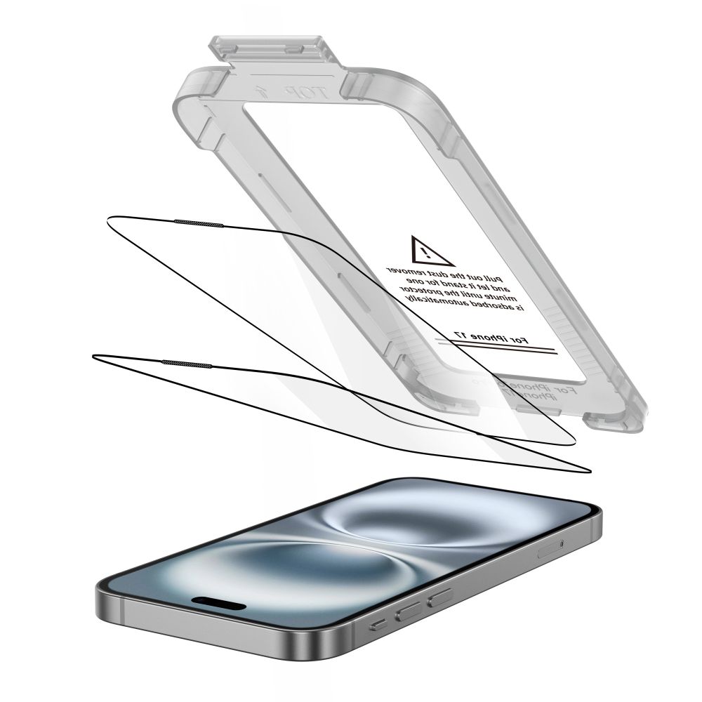 Tech-Protect Tech-Protect iPhone 17 2-PACK Skärmskydd Quick Set+ Svart