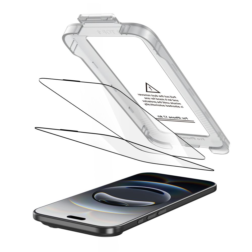 Tech-Protect Tech-Protect iPhone Air 2-PACK Skärmskydd Quick Set+ Svart