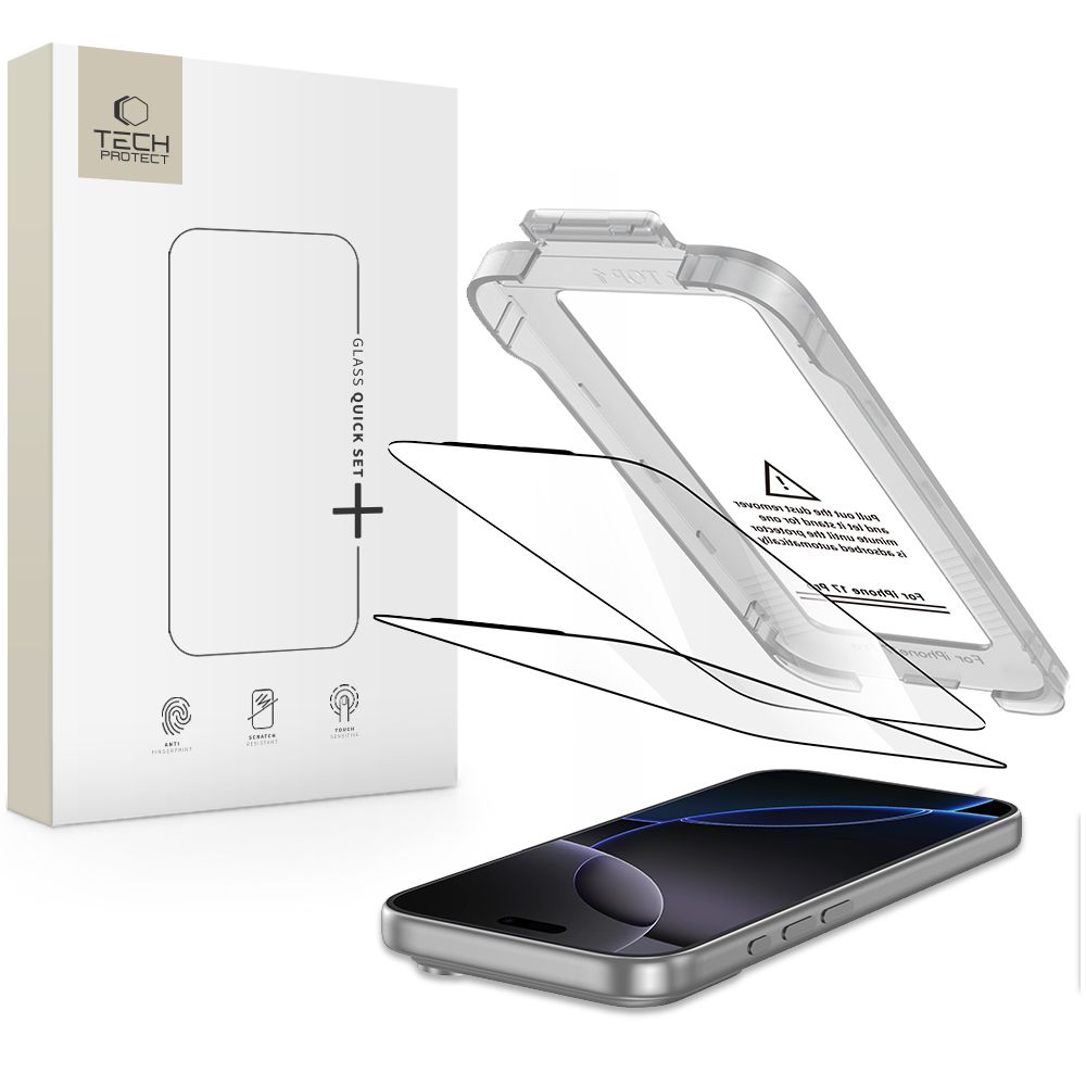 Tech-Protect Tech-Protect iPhone 17 Pro Max 2-PACK Skärmskydd Quick Set+