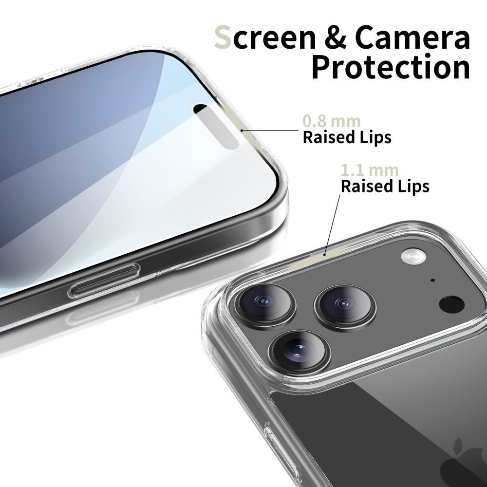 Tech-Protect Tech-Protect iPhone 17 Pro Skal FlexAir Hybrid Transparent