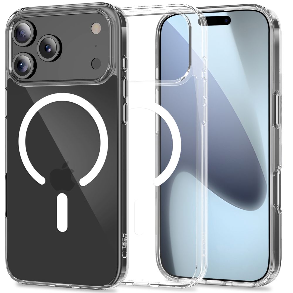 Tech-Protect Tech-Protect iPhone 17 Pro Max Skal MagSafe FlexAir Hybrid Transparent