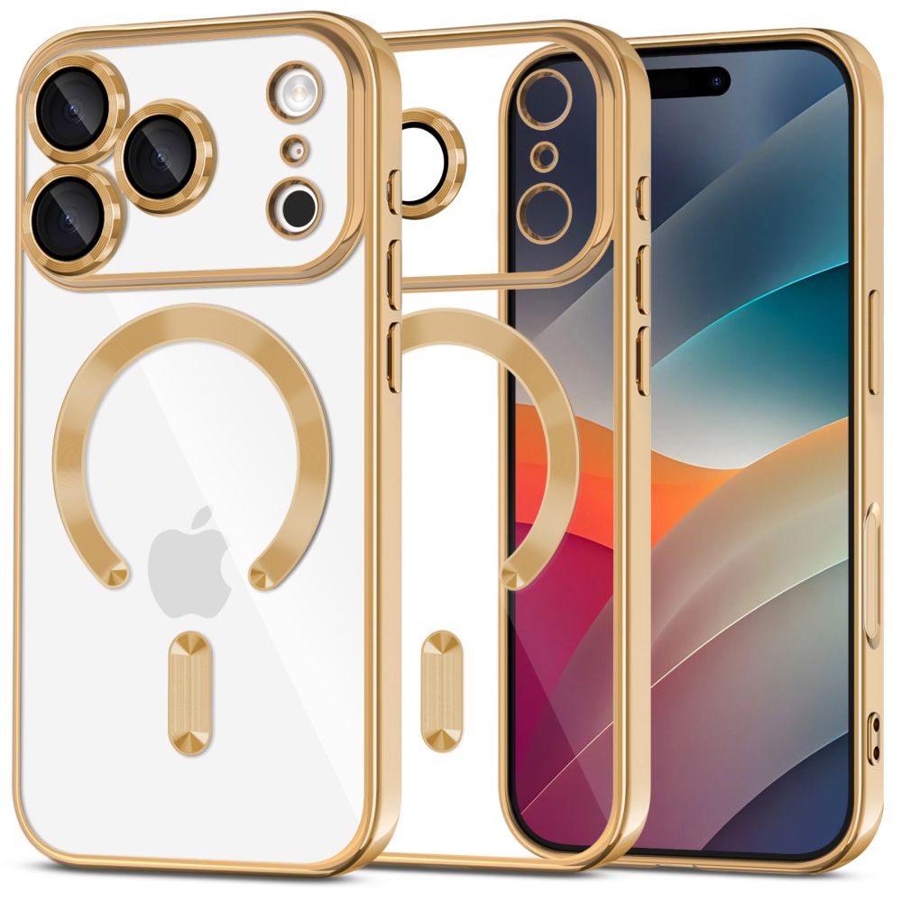 Tech-Protect Tech-Protect iPhone 17 Pro Max Skal MagSafe MagFlex Shiny Gold