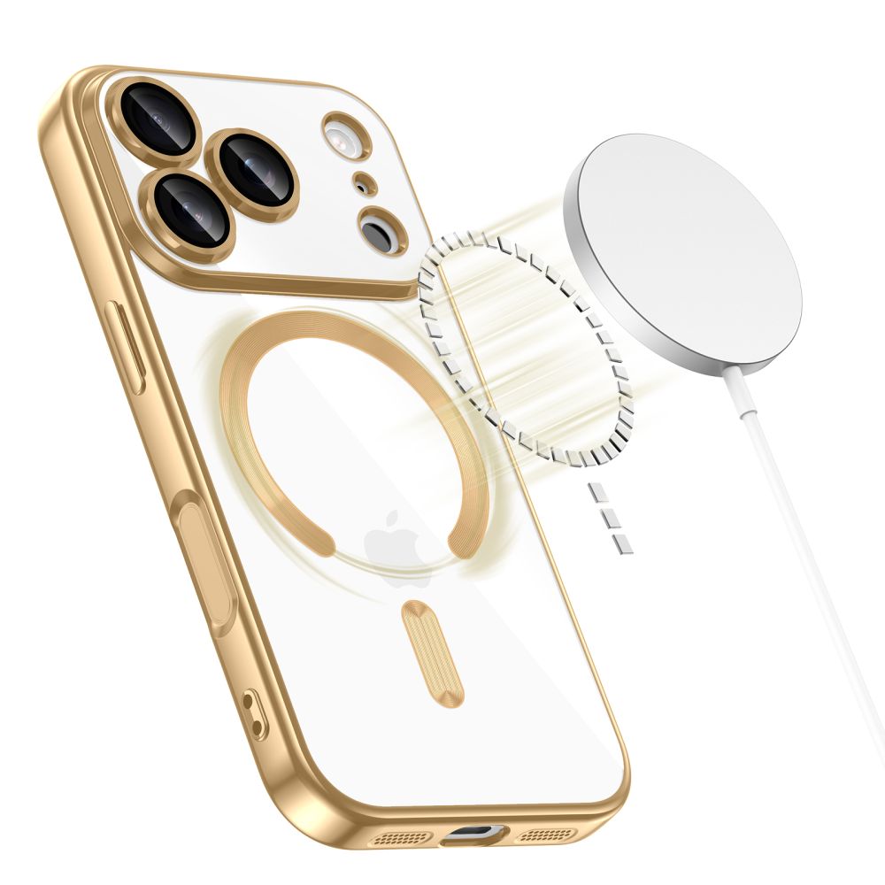 Tech-Protect Tech-Protect iPhone 17 Pro Max Skal MagSafe MagFlex Shiny Gold