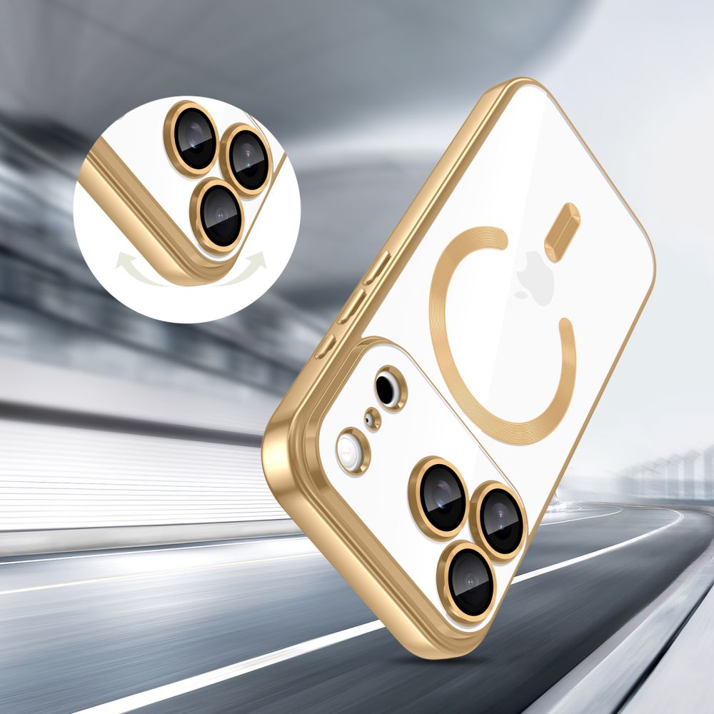 Tech-Protect Tech-Protect iPhone 17 Pro Max Skal MagSafe MagFlex Shiny Gold