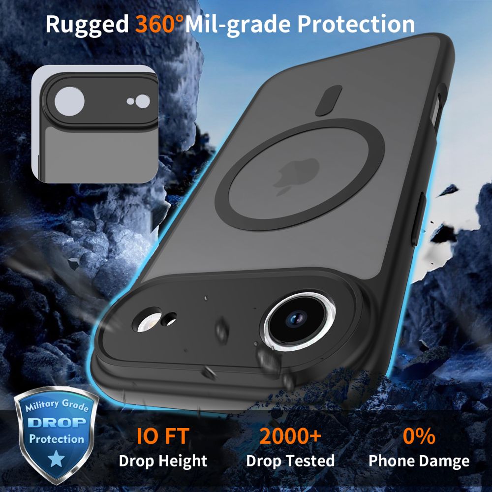Tech-Protect Tech-Protect iPhone Air Skal MagSafe BasicMag Matt Svart