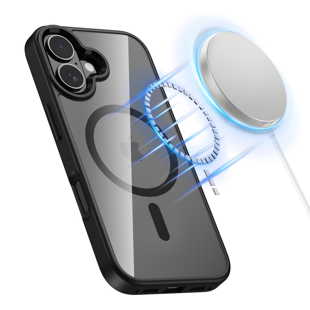 Tech-Protect Tech-Protect iPhone 17 Skal MagSafe MagMat Matt Svart/Transparent