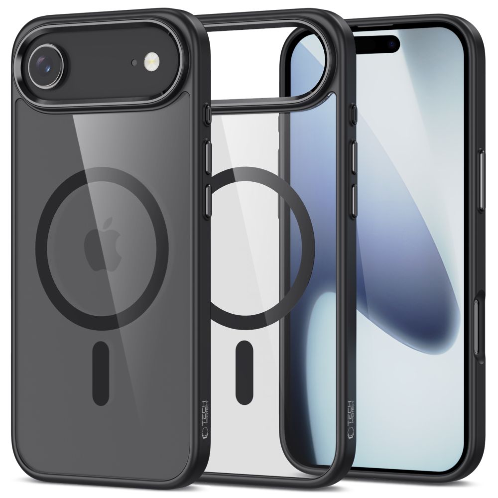 Tech-Protect Tech-Protect iPhone Air Skal MagSafe BasicMag Matt Svart/Transparent