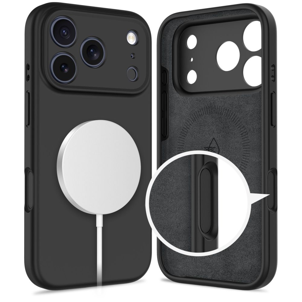 Tech-Protect Tech-Protect iPhone 17 Pro Skal MagSafe Silicone Svart