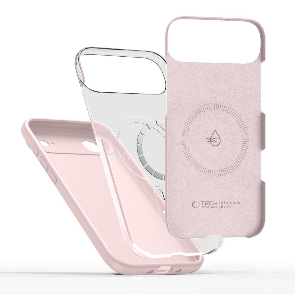 Tech-Protect Tech-Protect iPhone Air Skal MagSafe Silicone Pink Pearl