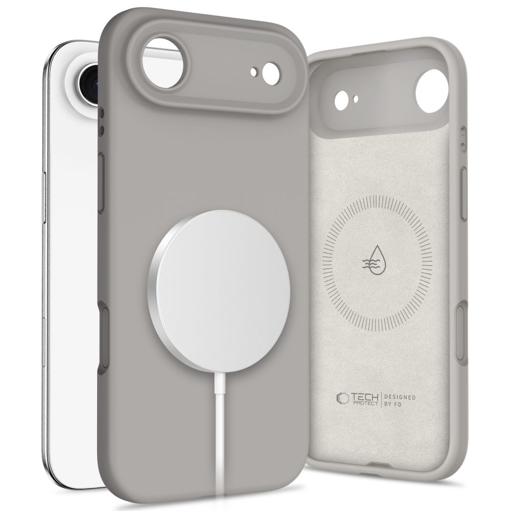 Tech-Protect Tech-Protect iPhone Air Skal MagSafe Silicone Stone Grey