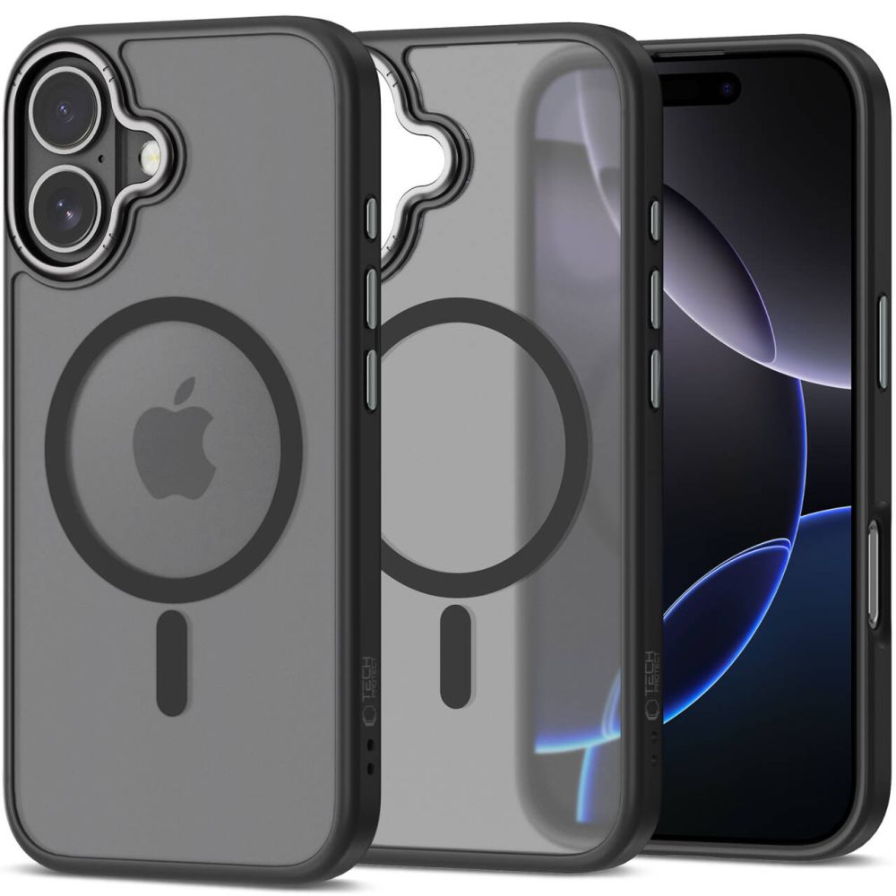 Tech-Protect Tech-Protect iPhone 17 Skal MagSafe MagEdge Matt Svart/Gunmetal