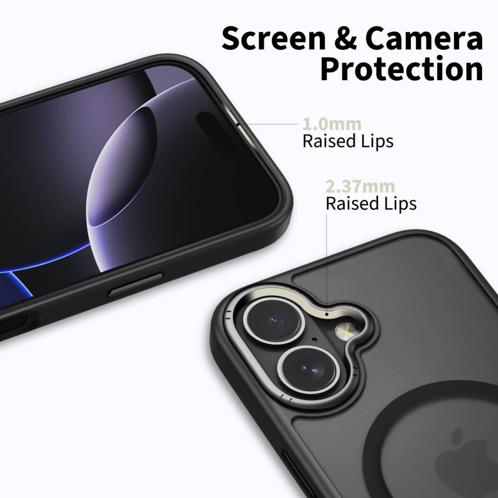 Tech-Protect Tech-Protect iPhone 17 Skal MagSafe MagEdge Matt Svart/Gunmetal