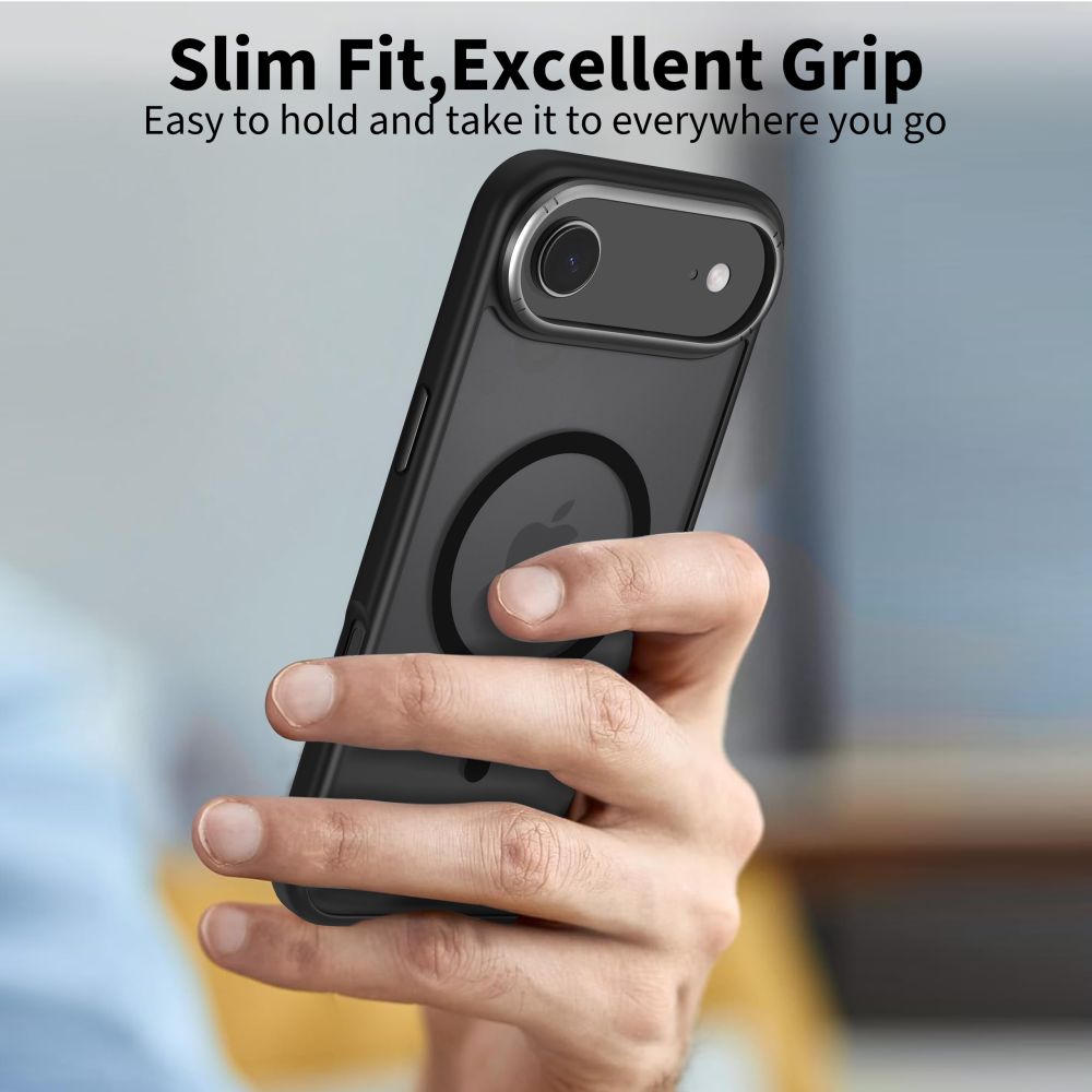 Tech-Protect Tech-Protect iPhone Air Skal MagSafe MagEdge Matt Svart/Gunmetal