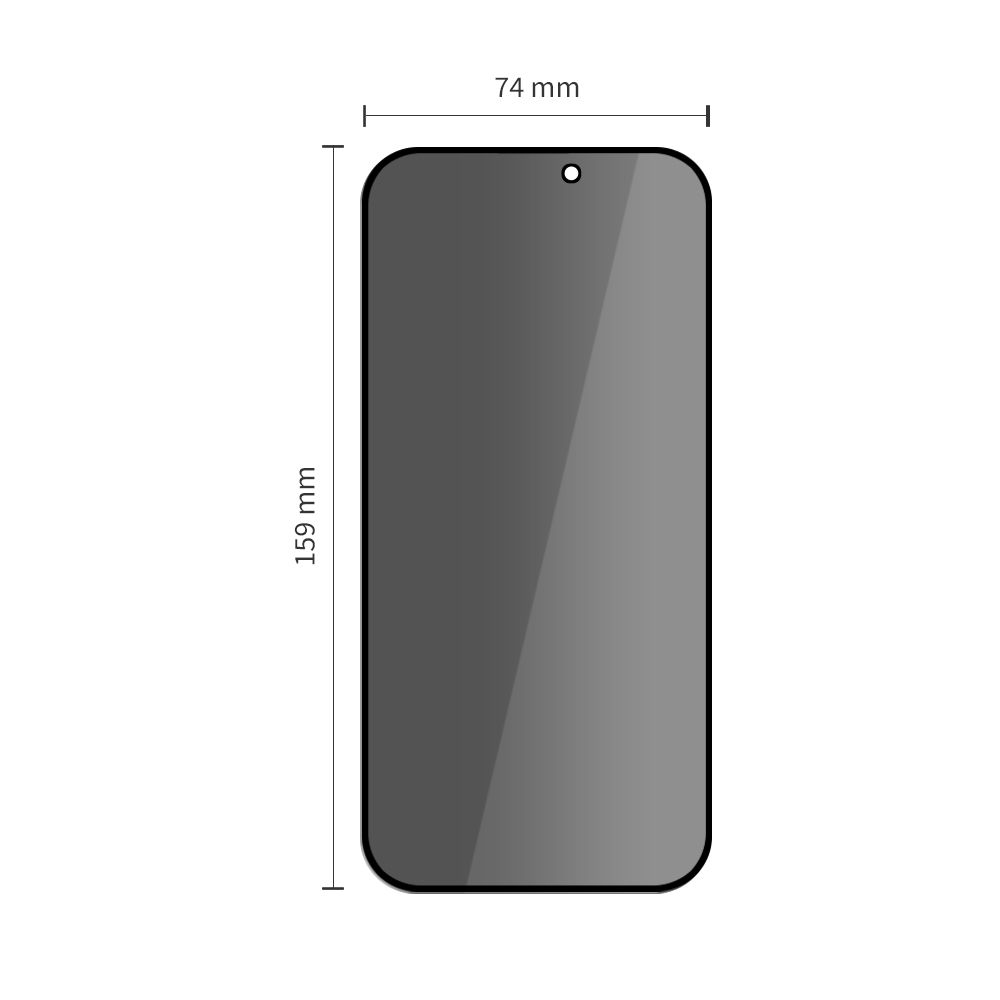 Tech-Protect Tech-Protect iPhone 16 Pro Max 2-PACK Skärmskydd Quick Set Spy+ Privacy