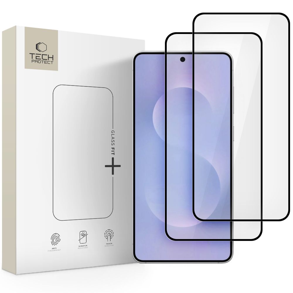 Tech-Protect Tech-Protect Galaxy S25 Edge 2-PACK Skärmskydd GlassFit+ Härdat Glas