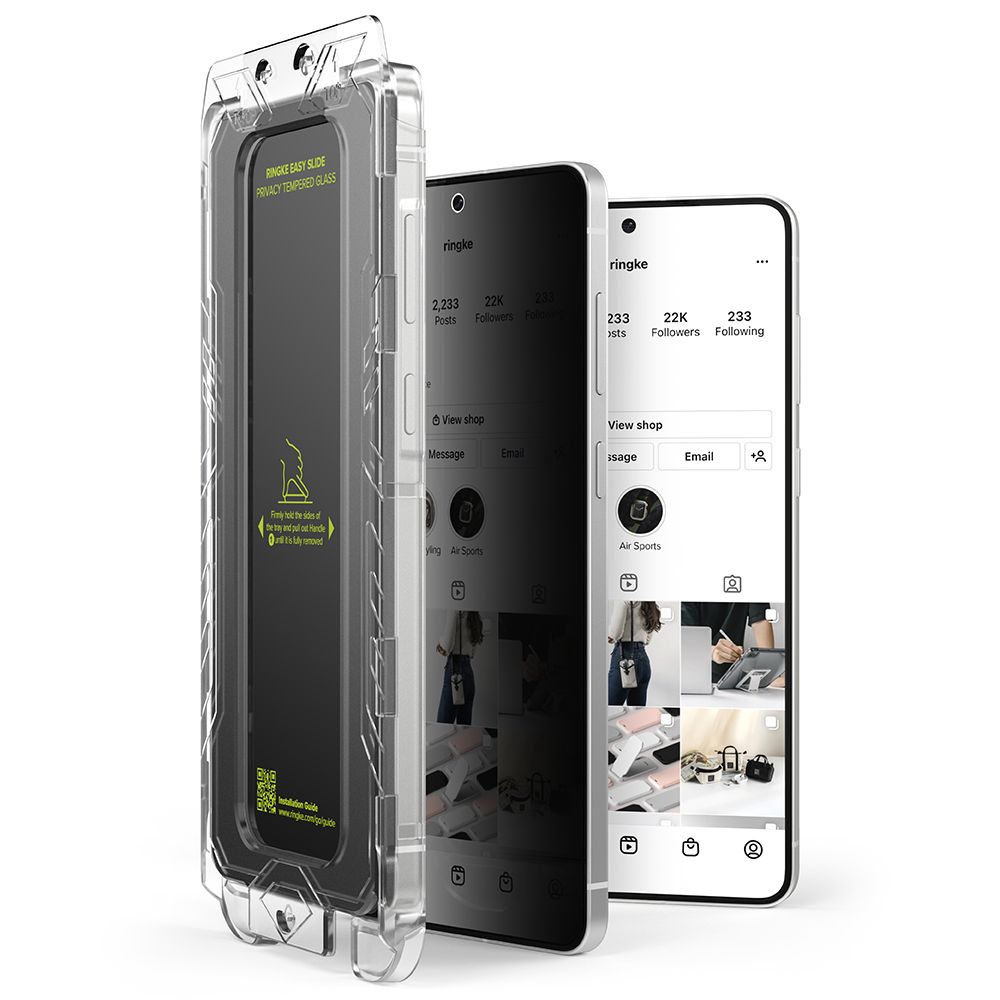 Ringke Ringke Galaxy S25 Edge 2-PACK Easy Slide Skärmskydd Privacy
