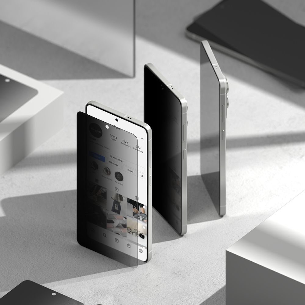 Ringke Ringke Galaxy S25 Edge 2-PACK Easy Slide Skärmskydd Privacy
