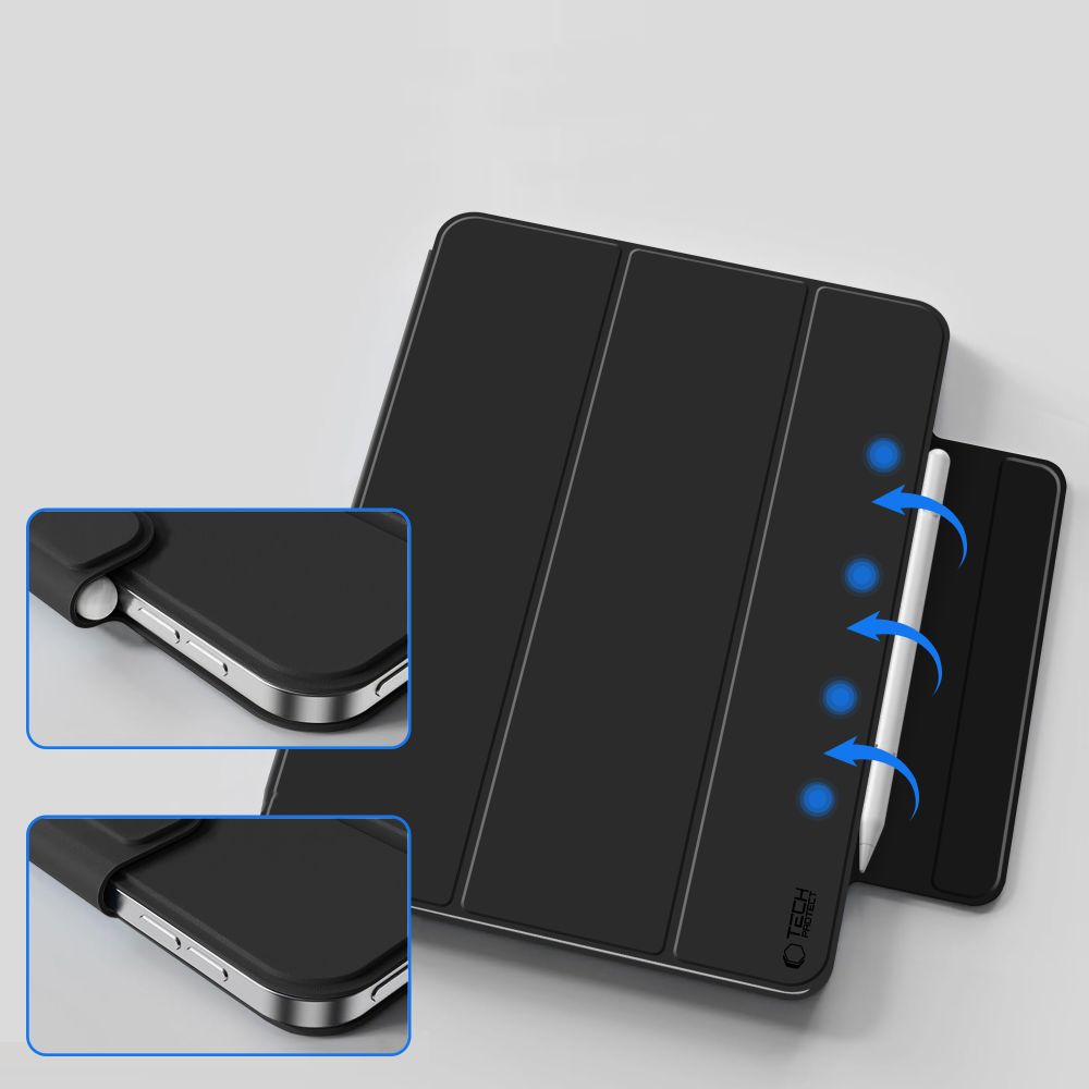 Tech-Protect Tech-Protect iPad Air 13 2026-2024 Fodral SC Magnetic Svart