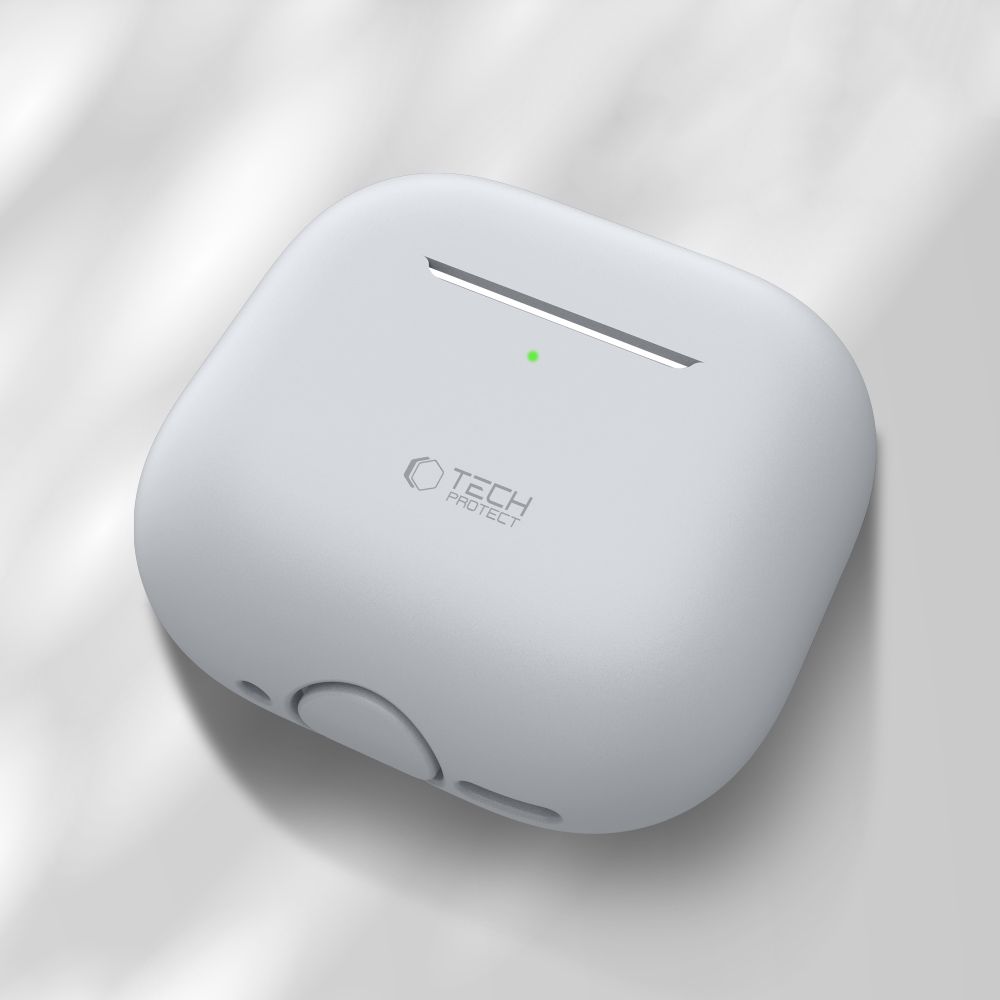 Tech-Protect Tech-Protect AirPods 4 Skal Silikon Crayon Grey