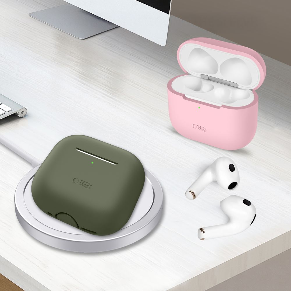 Tech-Protect Tech-Protect AirPods 4 Skal Silikon Svart