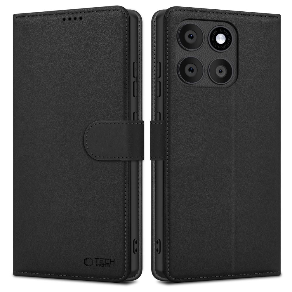 Tech-Protect Tech-Protect Motorola Edge 60 / 60 Fusion Fodral Läder Svart