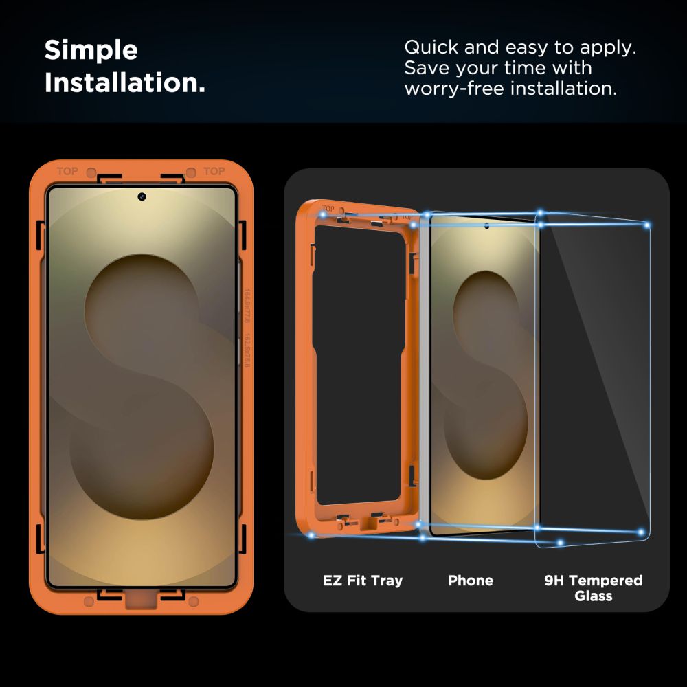 Tech-Protect Tech-Protect Galaxy S25 Ultra 2-PACK Skärmskydd QuickSet+ Härdat Glas