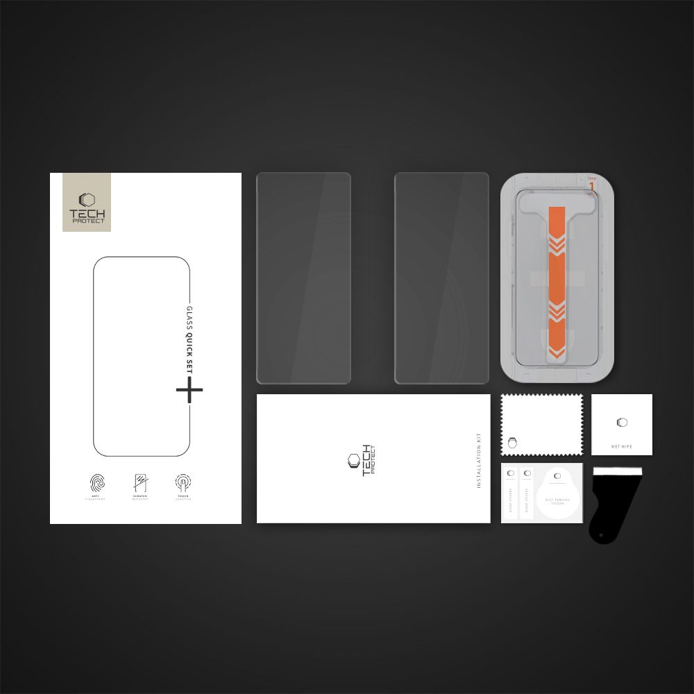 Tech-Protect Tech-Protect Galaxy S25 Ultra 2-PACK Skärmskydd QuickSet+ Härdat Glas