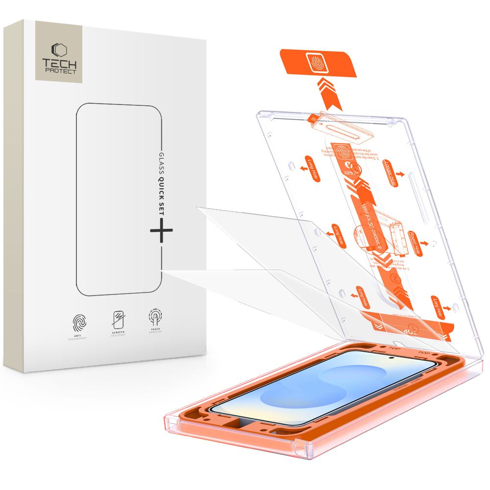 Tech-Protect Tech-Protect Galaxy S25 2-PACK Skärmskydd QuickSet+ Härdat Glas