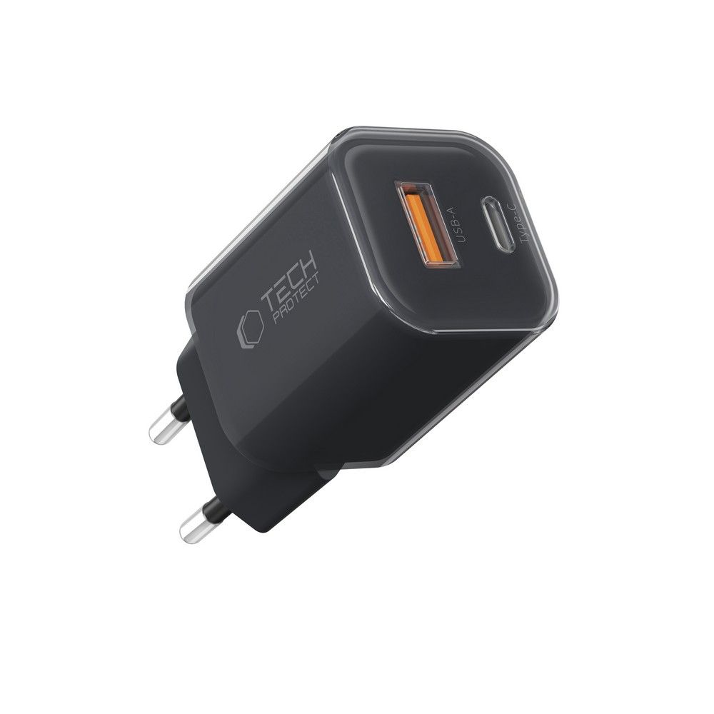 Tech-Protect Tech-Protect 33W Väggladdare PD QC USB-C / USB-A Svart