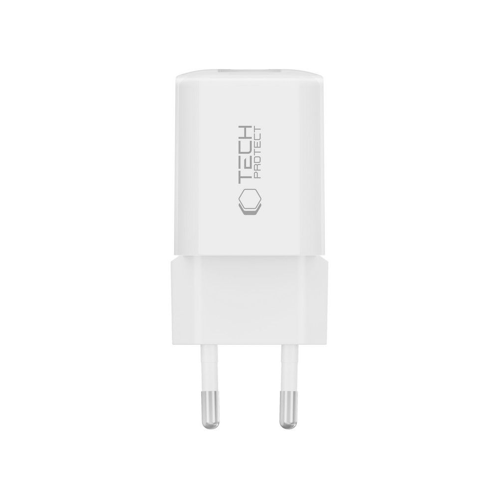 Tech-Protect Tech-Protect 33W Väggladdare PD QC USB-C / USB-A Vit