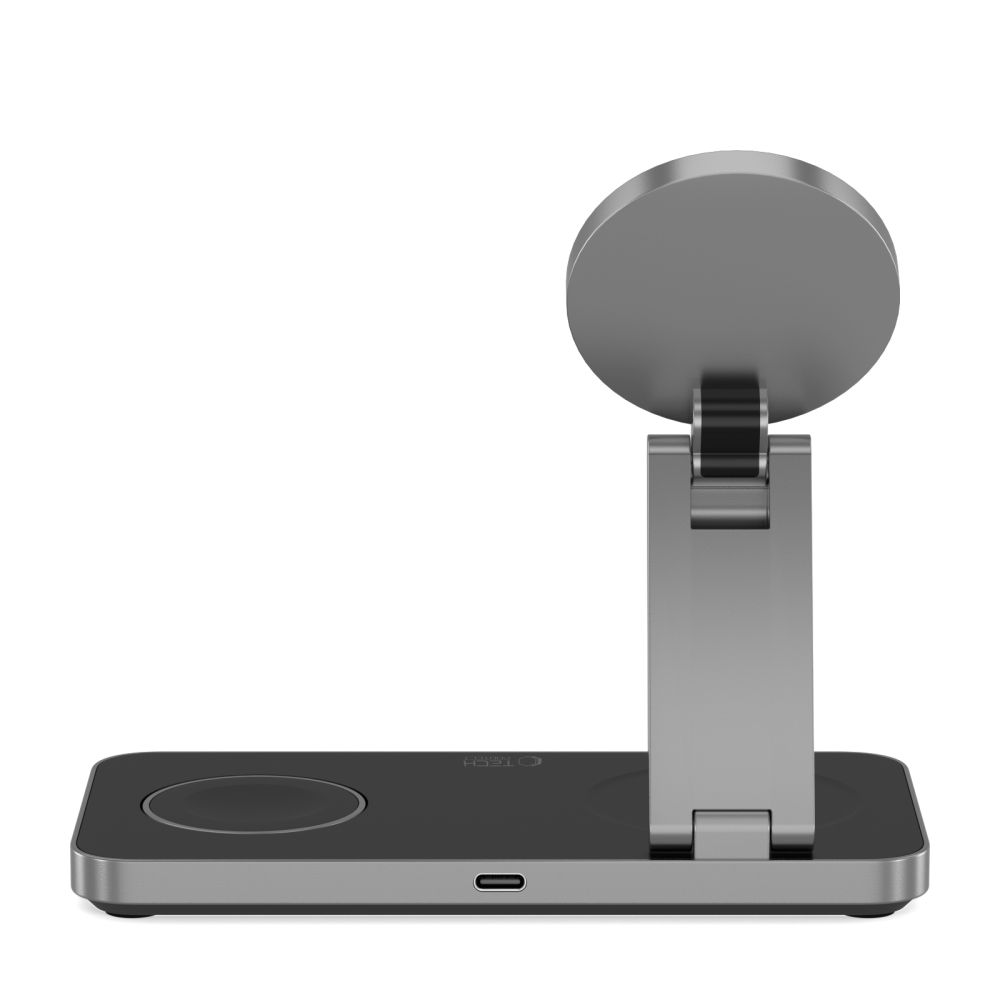 Tech-Protect Tech-Protect 15W Qi Trådlös 3in1 Magnetisk MagSafe Laddare Svart