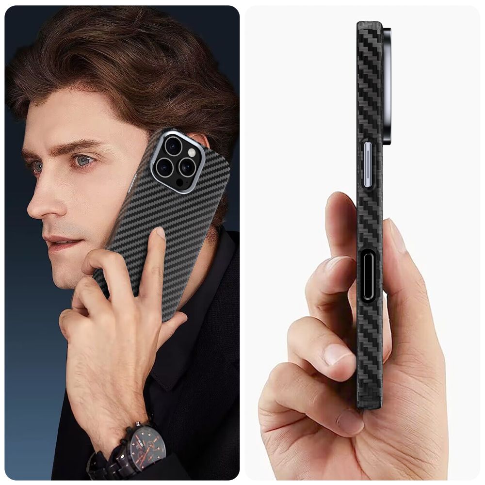 Tech-Protect Tech-Protect iPhone 16 Pro Max Skal MagSafe ION Carbon Svart
