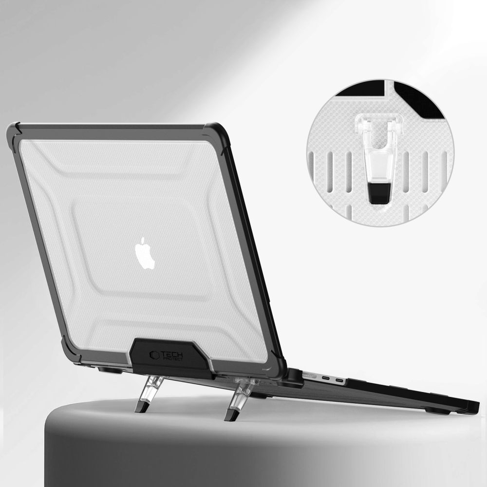 Tech-Protect Tech-Protect MacBook Air 13 2025-2023 Skal SmartShell Black/Clear