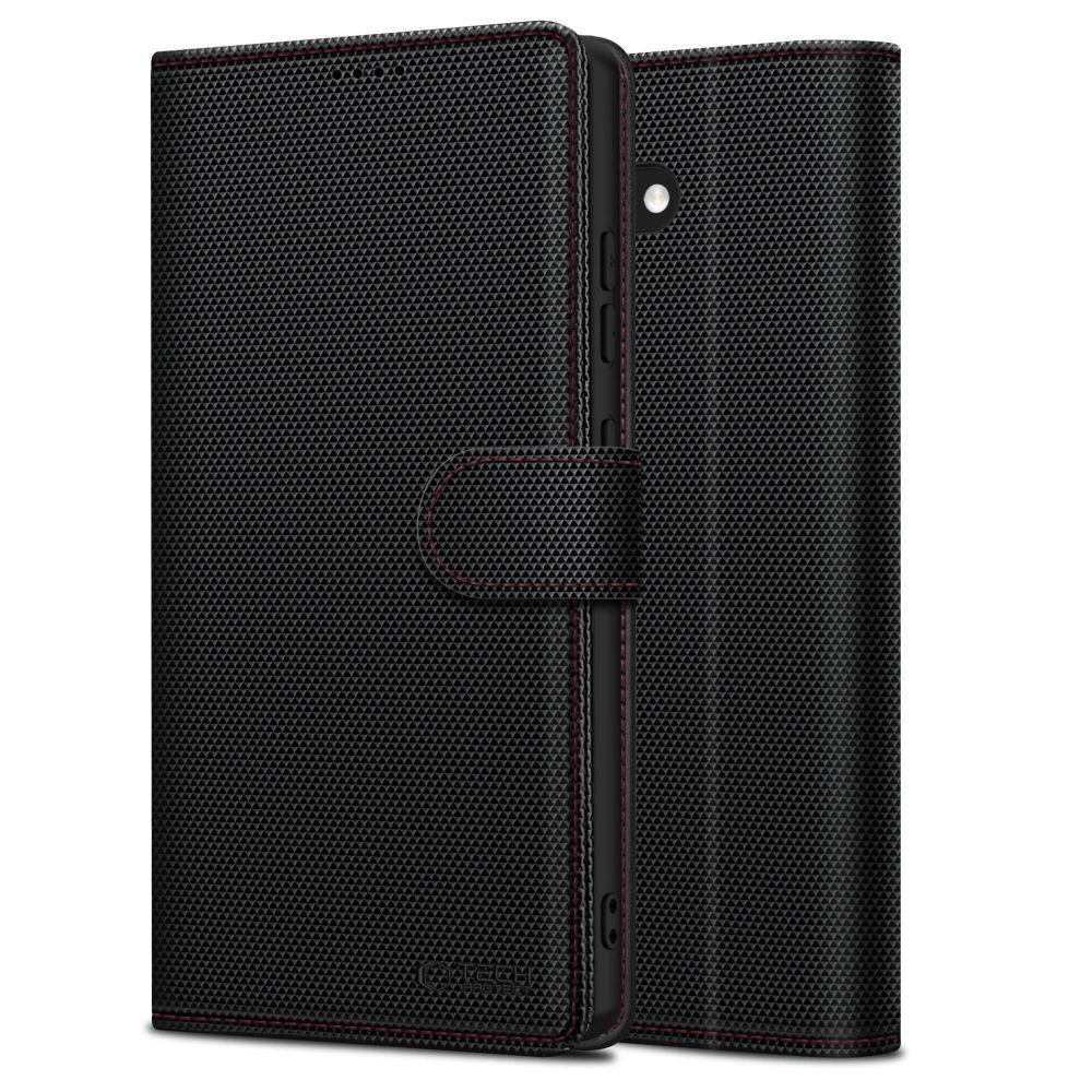 Tech-Protect Tech-Protect iPhone 17e / 16e Fodral Wallet RS Svart / Röd