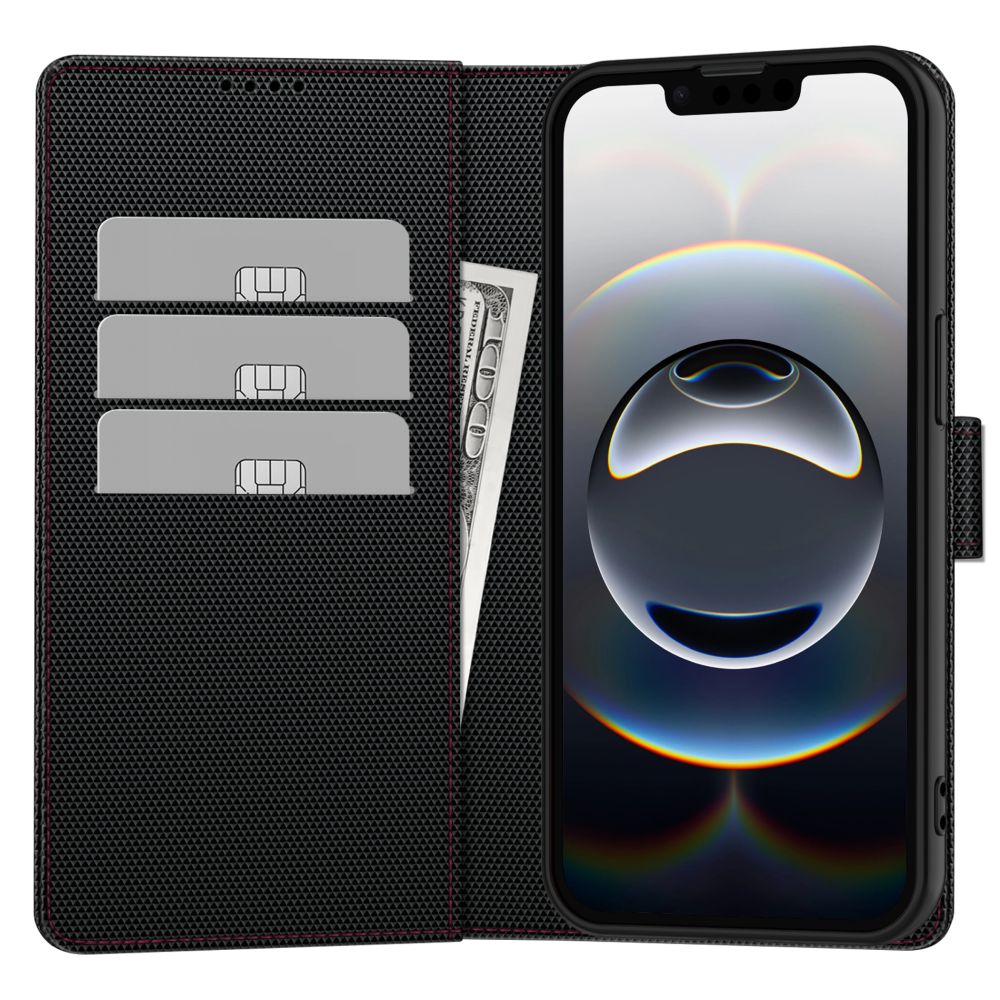 Tech-Protect Tech-Protect Galaxy A56 5G Fodral Wallet RS Svart / Röd