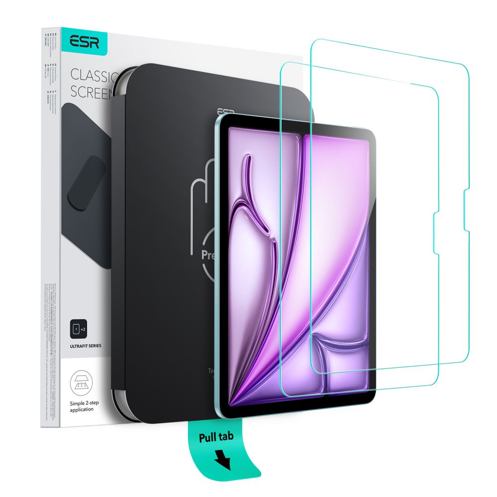 ESR ESR iPad Air 13 2026-2024 2-PACK Skärmskydd UltraFit Härdat Glas