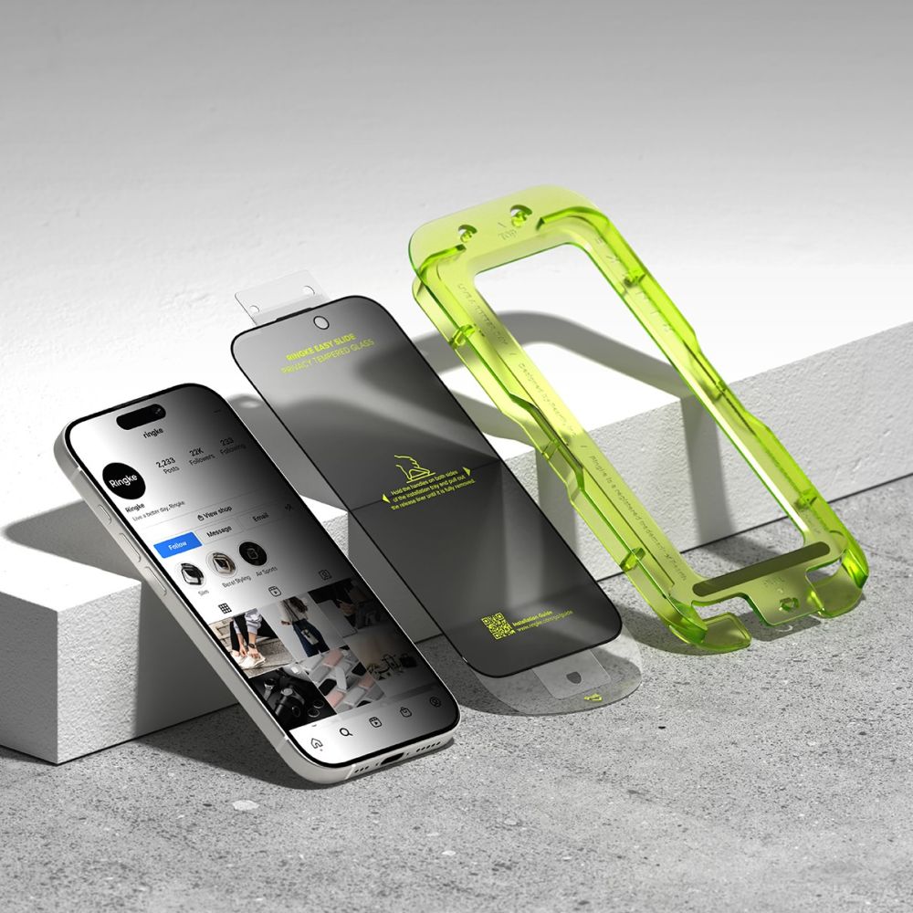 Ringke Ringke iPhone 17 2-PACK Easy Slide Skärmskydd Privacy