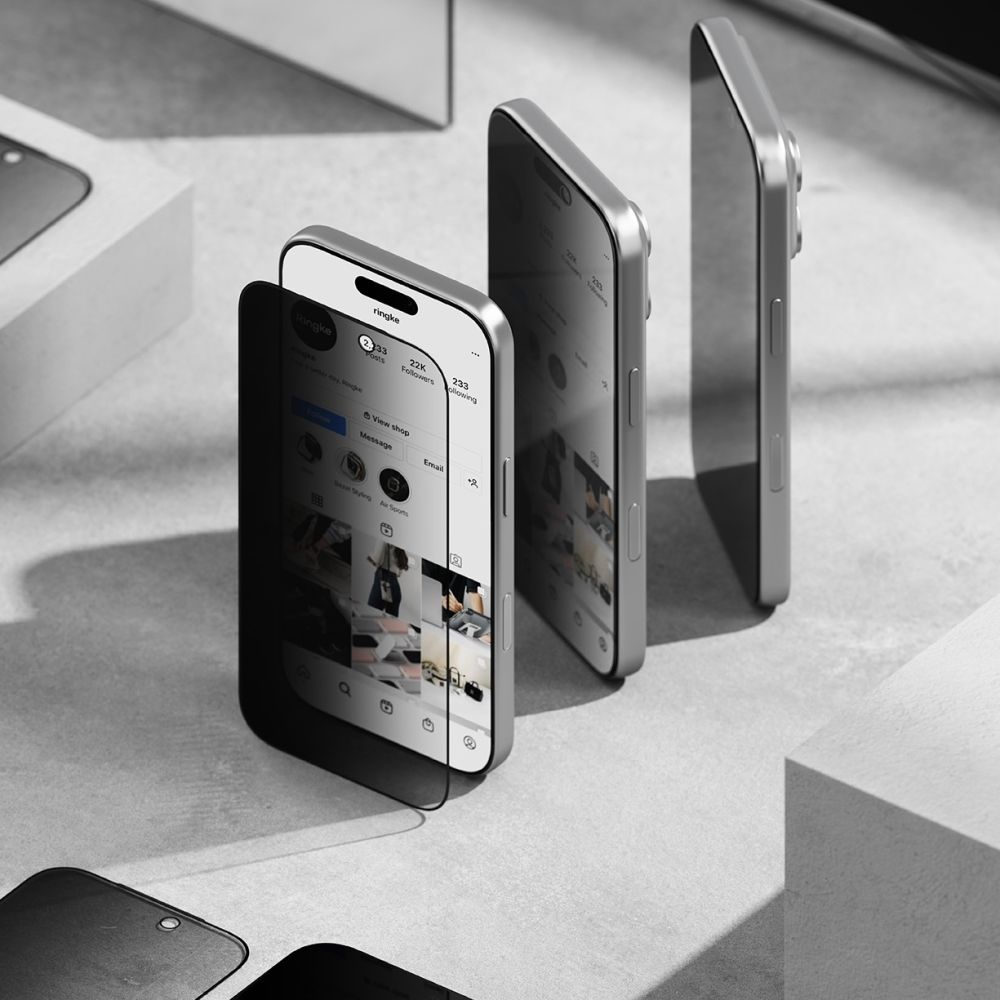 Ringke Ringke iPhone 17 2-PACK Easy Slide Skärmskydd Privacy