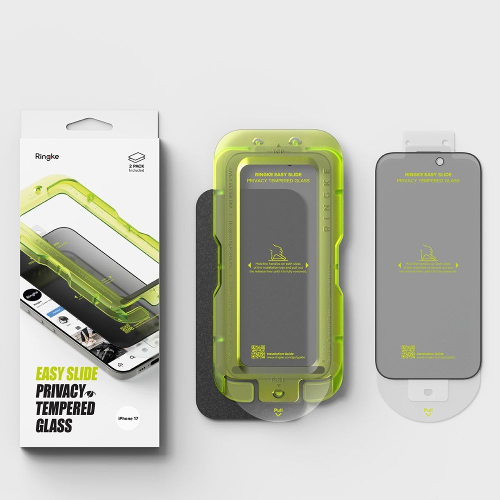 Ringke Ringke iPhone 17 2-PACK Easy Slide Skärmskydd Privacy