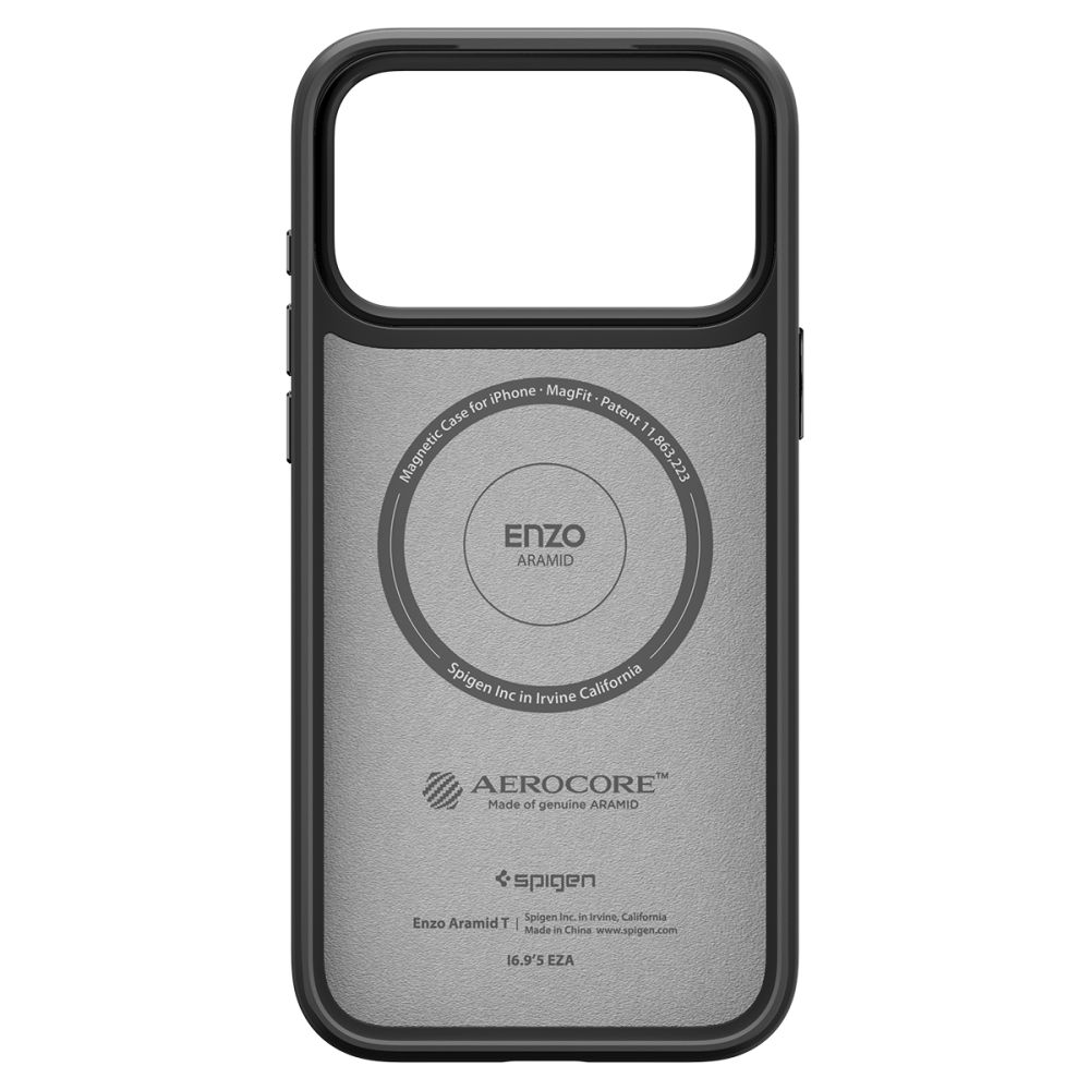 Spigen Spigen iPhone 17 Pro Max Skal MagSafe Enzo Aramid 'T' Svart