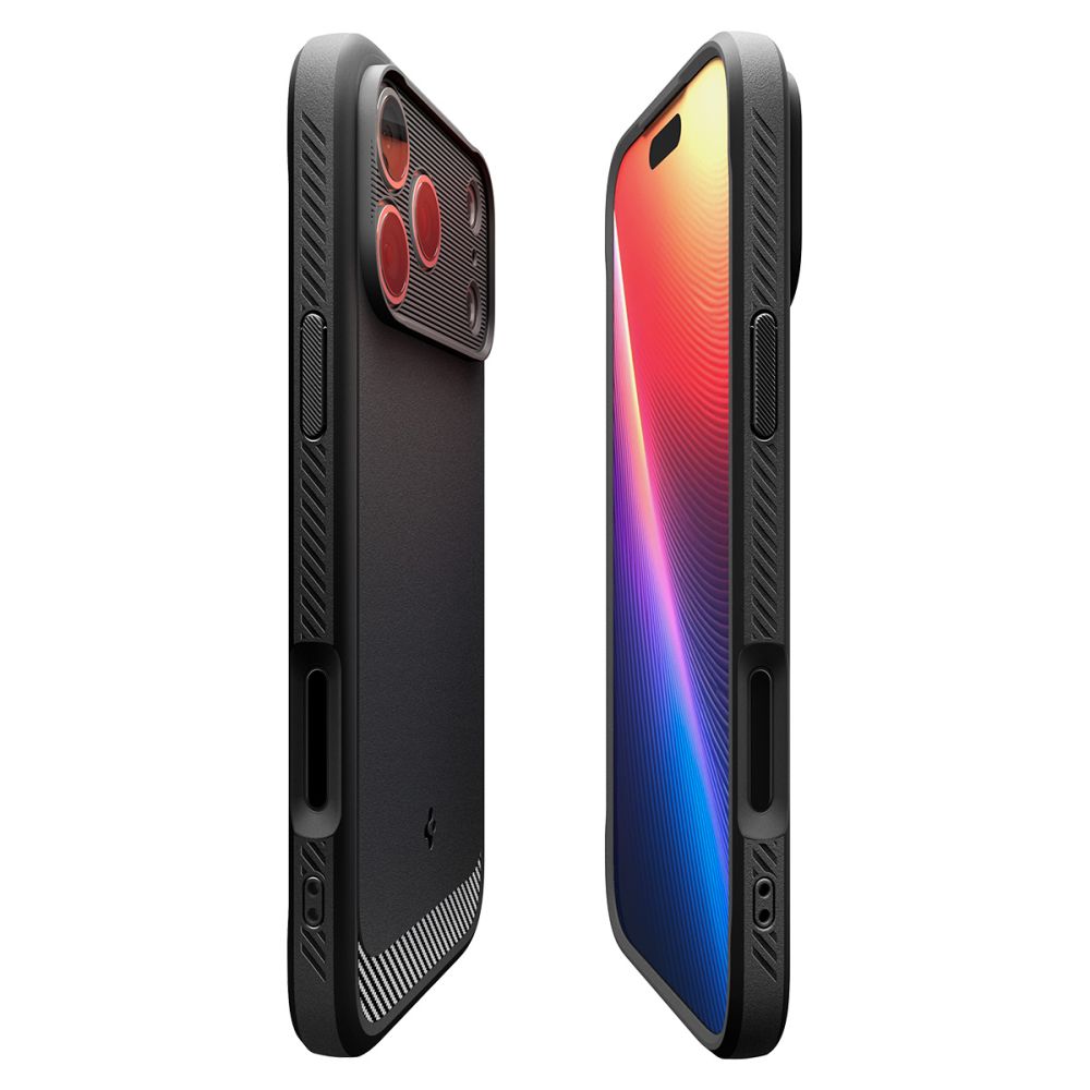 Spigen Spigen iPhone 17 Pro Skal MagSafe Rugged Armor Matt Svart