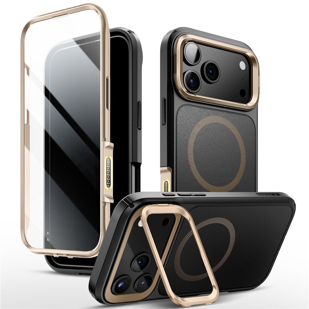 Supcase Supcase iPhone 17 Pro Max Skal MagSafe Iblsn Ares Flip Desert Gold