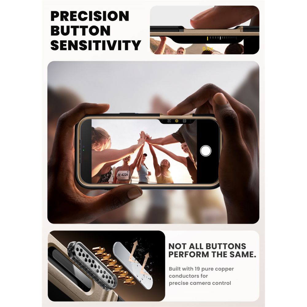 Supcase Supcase iPhone 17 Pro Max Skal MagSafe Iblsn Ares Flip Desert Gold