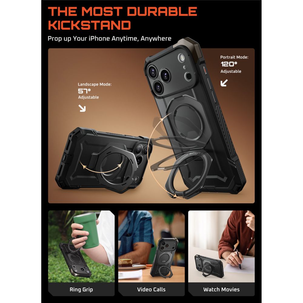 Supcase Supcase iPhone 17 Pro Max Skal MagSafe Unicorn Beetle Grip Svart