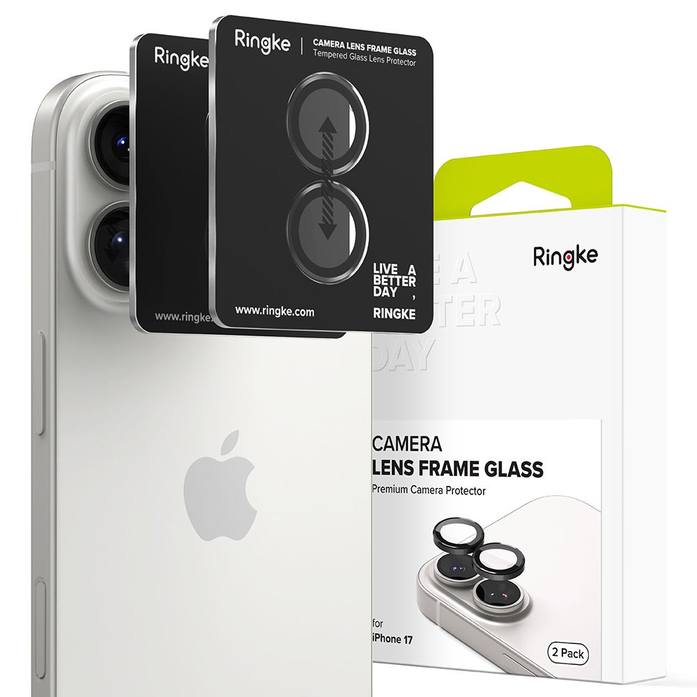 Ringke Ringke iPhone 17 2-PACK Linsskydd Svart