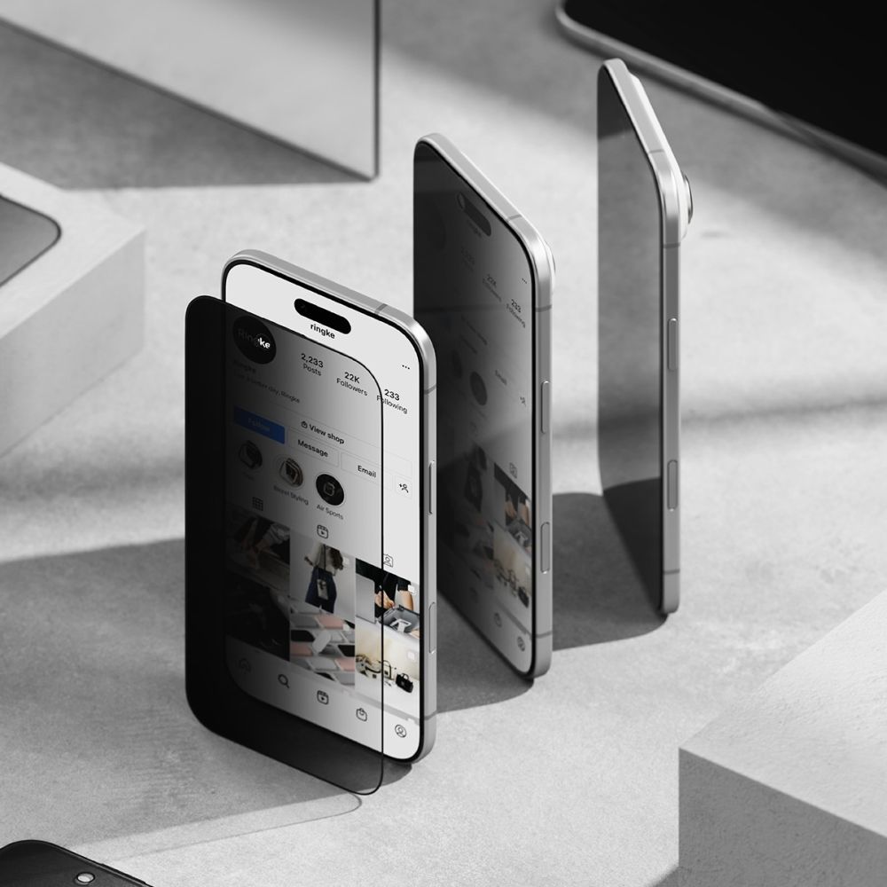 Ringke Ringke iPhone Air 2-PACK Easy Slide Skärmskydd Härdat Glas
