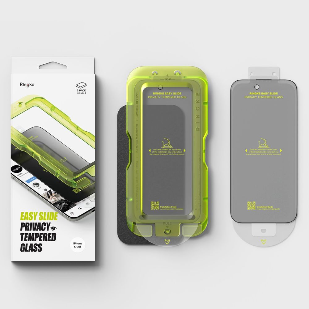 Ringke Ringke iPhone Air 2-PACK Easy Slide Skärmskydd Härdat Glas